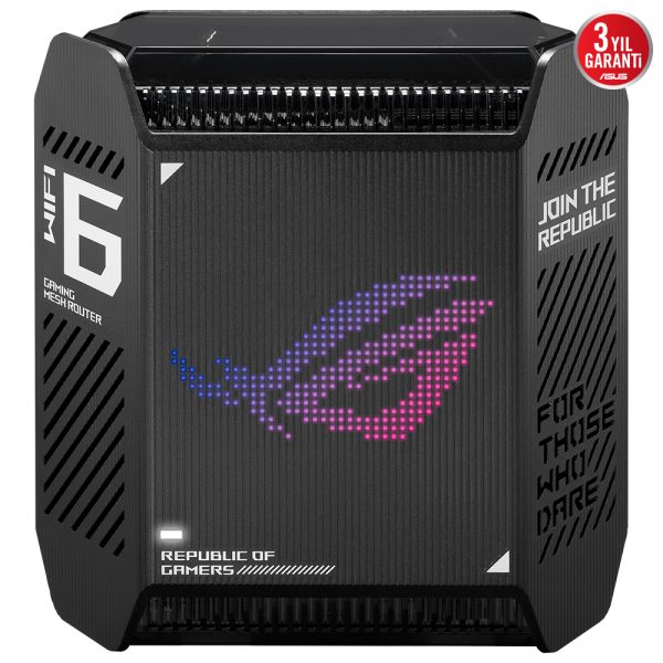 Asus Rog Rapture Gt6 Wifi 6 Gigabit Tri Band Ai Protection Vpn Access Point Siyah Mesh Sistem Ikili Paket 12