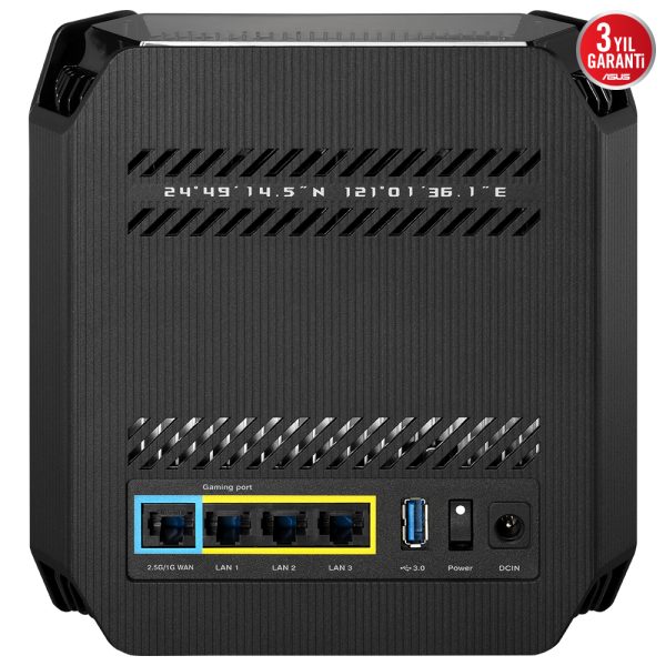 Asus Rog Rapture Gt6 Wifi 6 Gigabit Tri Band Ai Protection Vpn Access Point Siyah Mesh Sistem Ikili Paket 14