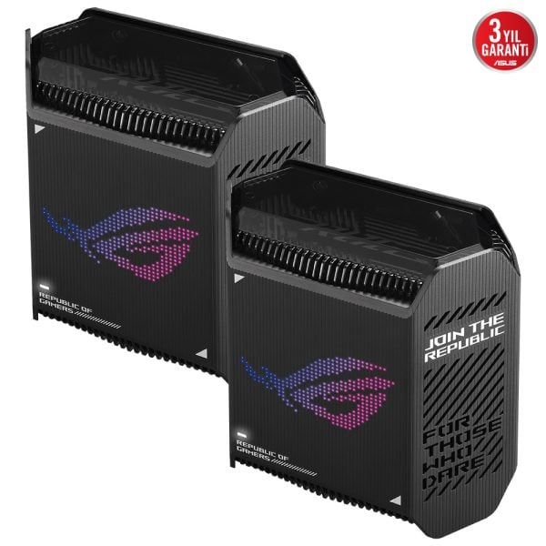 Asus Rog Rapture Gt6 Wifi 6 Gigabit Tri Band Ai Protection Vpn Access Point Siyah Mesh Sistem Ikili Paket 3
