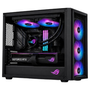 ASUS ROG Strix LC III 240 ARGB 240mm işlemci sıvı soğutucu, RGB aydınlatmalı fanlar ve uyumlu tasarım ile yüksek performans sağlar.