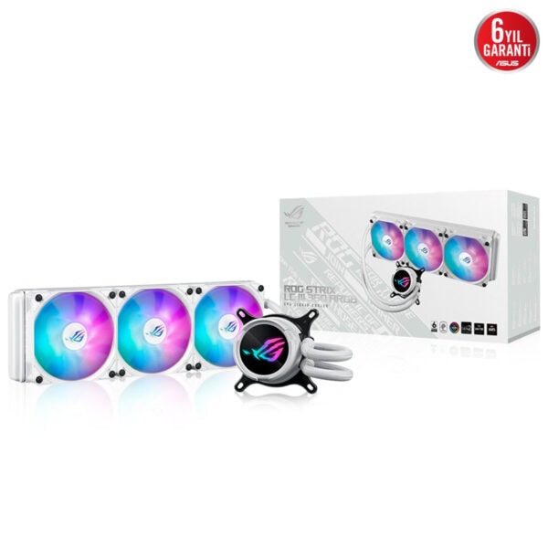 Asus Rog Strix Lc Iii 360 Argb White 360mm Intel Amd Uyumlu Beyaz İşlemci Sıvı Soğutucu 2