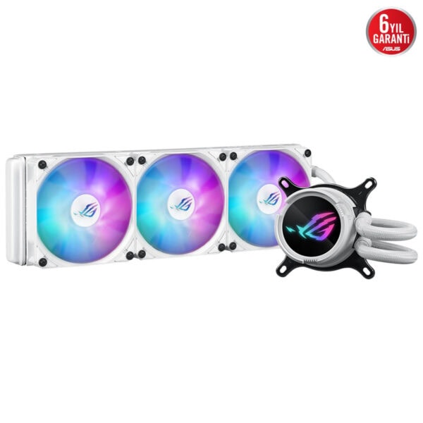 Asus Rog Strix Lc Iii 360 Argb White 360mm Intel Amd Uyumlu Beyaz İşlemci Sıvı Soğutucu 3