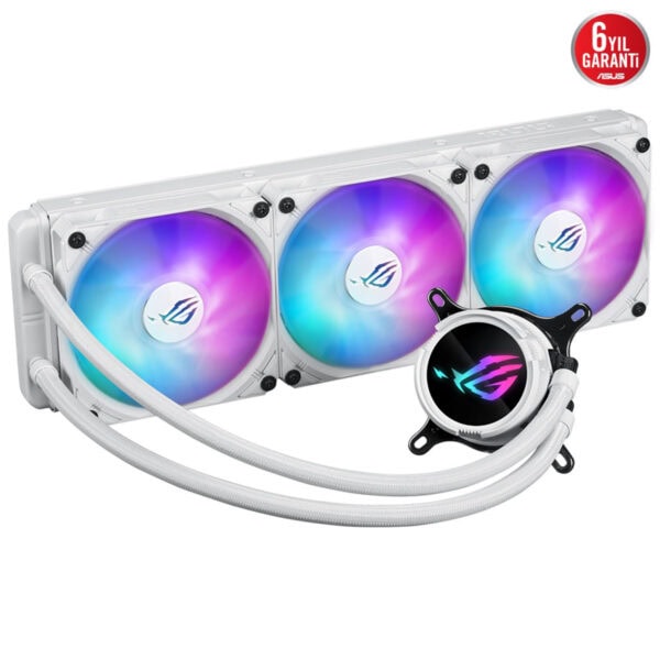 Asus Rog Strix Lc Iii 360 Argb White 360mm Intel Amd Uyumlu Beyaz İşlemci Sıvı Soğutucu 5