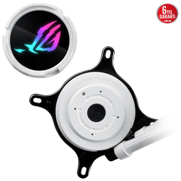 Asus Rog Strix Lc Iii 360 Argb White 360mm Intel Amd Uyumlu Beyaz İşlemci Sıvı Soğutucu 6