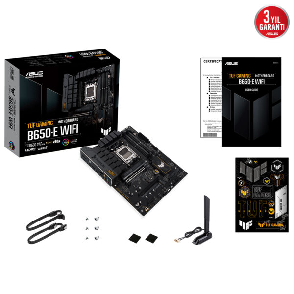 Asus Tuf Gaming B650 E Wifi 8000mhz Oc Ddr5 Soket Am5 M 2 Hdmi Dp Atx Anakart Y12