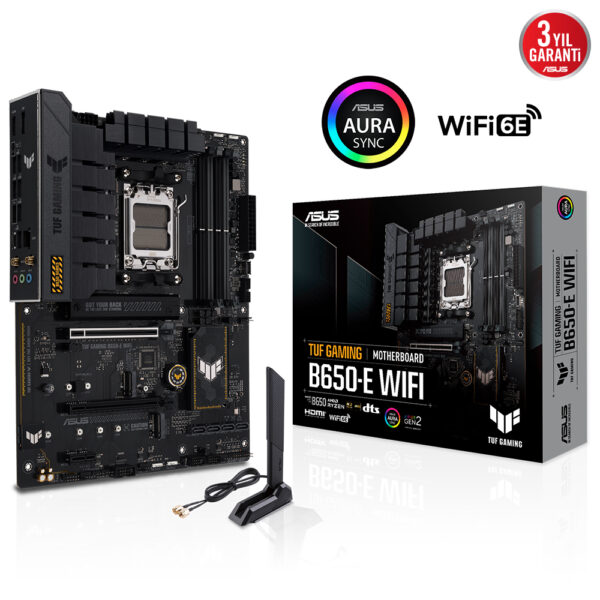 Asus Tuf Gaming B650 E Wifi 8000mhz Oc Ddr5 Soket Am5 M 2 Hdmi Dp Atx Anakart Y2