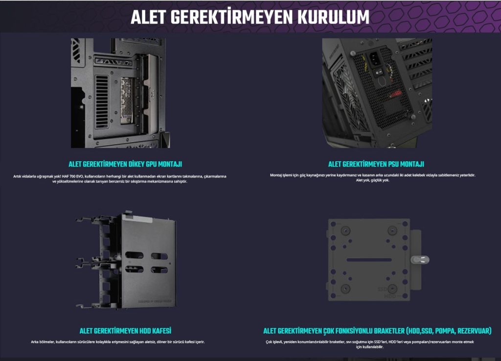 Cooler Master Haf700 Evo Usb 3 2 Full Tower Beyaz Gaming Kasa H700e Wgnn S00 H13