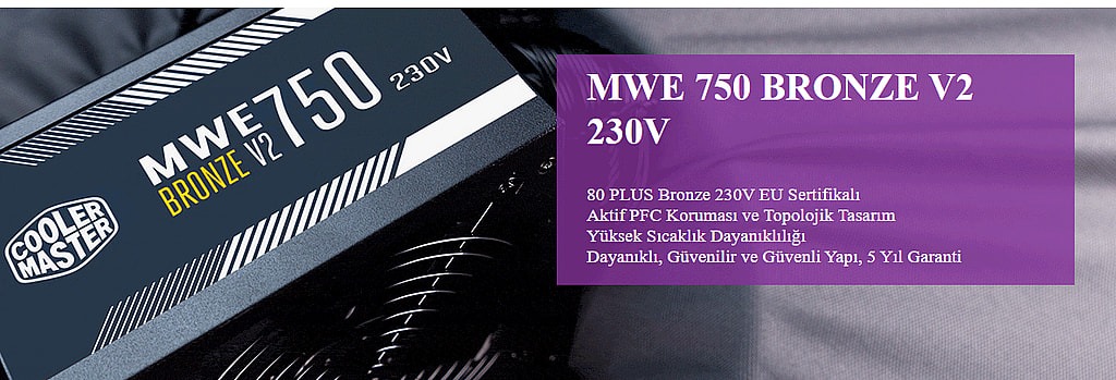 Cooler Master Mwe 750 Bronze 750w 80 Bronze 120mm Fanli Guc Kaynagi Mpe 7501 Acabw Beu Yh1