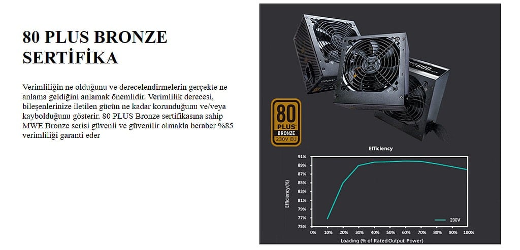 Cooler Master Mwe 750 Bronze 750w 80 Bronze 120mm Fanli Guc Kaynagi Mpe 7501 Acabw Beu Yh6