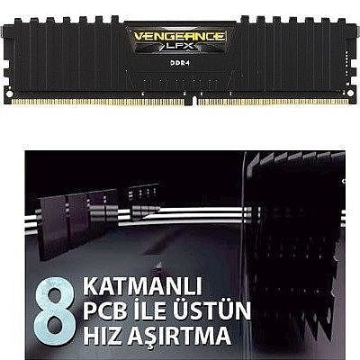 Corsair Vengeance Lpx 8gb 3200mhz Cl16 Ddr4 Bulk Kutusuz Ram Cm4x8gd3200c16k2e H1