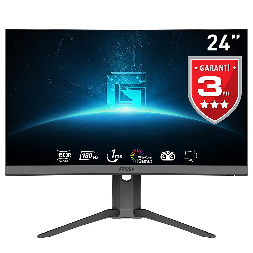Msi G24c6p E2 23 6 Inc 180 Hz 1ms Full Hd Adaptive Sync Va Kavisli Gaming Monitor Yh1