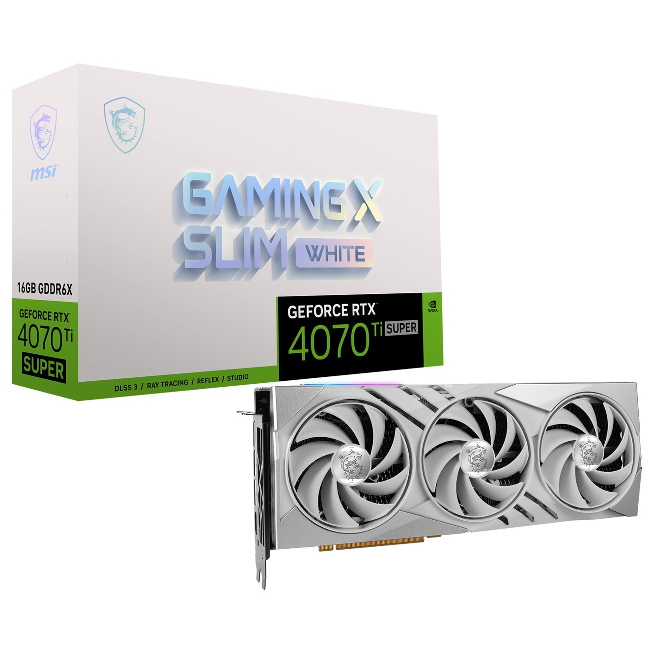 Msi Geforce Rtx 4070 Ti Super 16g Gaming X Slim White 16gb Gddr6x 256 Bit Dlss 3 Beyaz Ekran Karti
