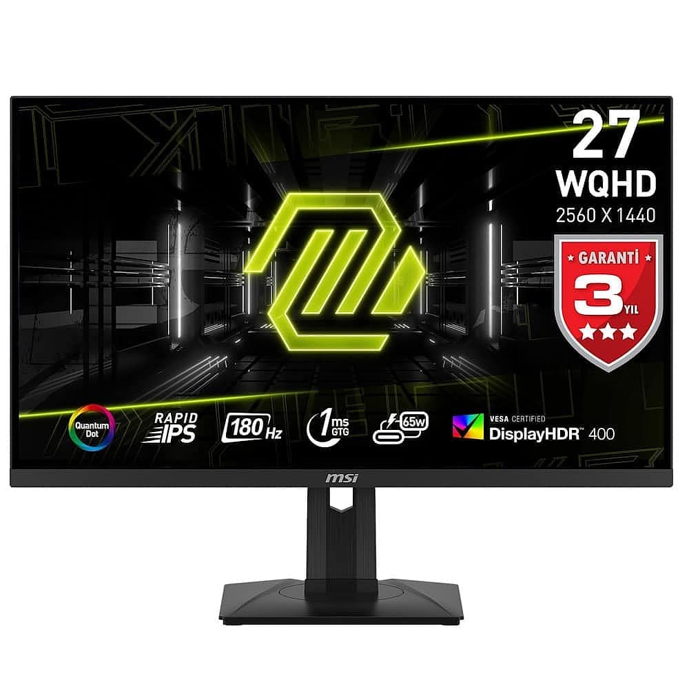 Msi Mag 274qrf Qd E2 27 Inc 180 Hz 1ms Wqhd Adaptive Sync Rapid Ips Gaming Monitor Y
