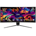 Msi Mag 341cqp Qd Oled 34 Inc 175 Hz 0 03ms Uwqhd Adaptive Sync Qd Oled Kavisli Gaming Monitor