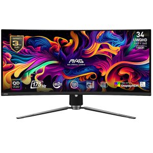 Msi Mag 341cqp Qd Oled 34 Inc 175 Hz 0 03ms Uwqhd Adaptive Sync Qd Oled Kavisli Gaming Monitor
