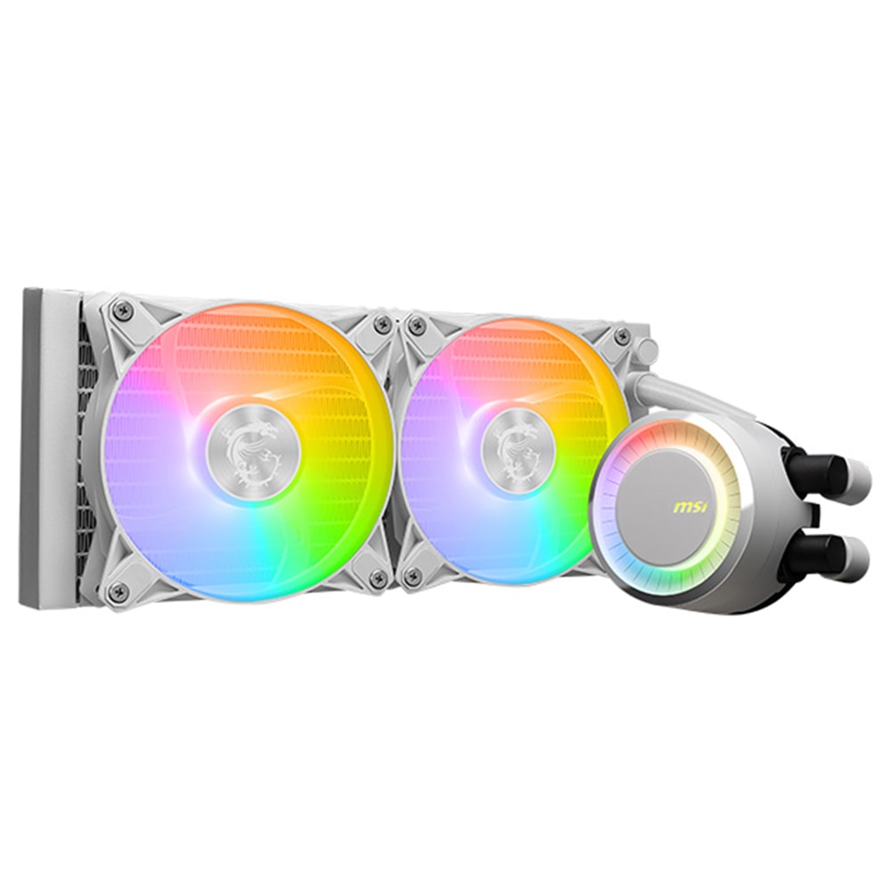 Msi Mag Coreliquid E240 Argb 240mm Intel Amd Uyumlu Beyaz Islemci Sivi Sogutucu