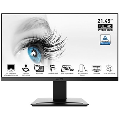 MSI PRO MP223 21.5 inç 100Hz 1Ms FLAT VA Freesync Full HD Monitör h1
