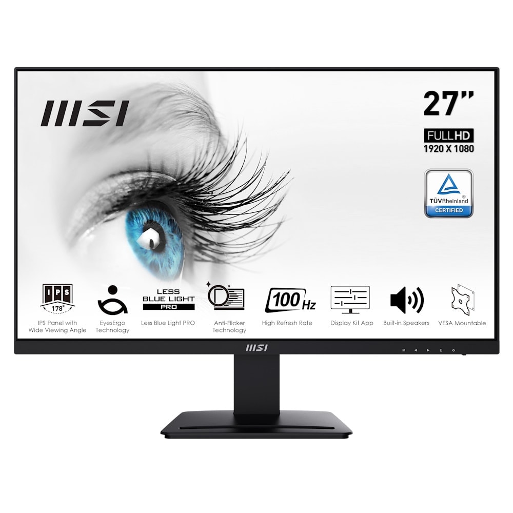 Msi Pro Mp273a 27 Inc 100 Hz 1ms Full Hd Freesync Ips Monitor