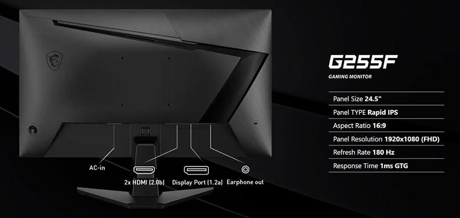 MSI G255F Monitör h13