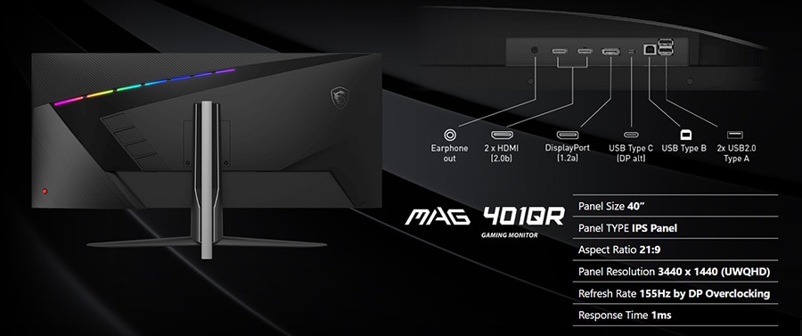 MSI MAG401QR Gaming Monitör H16