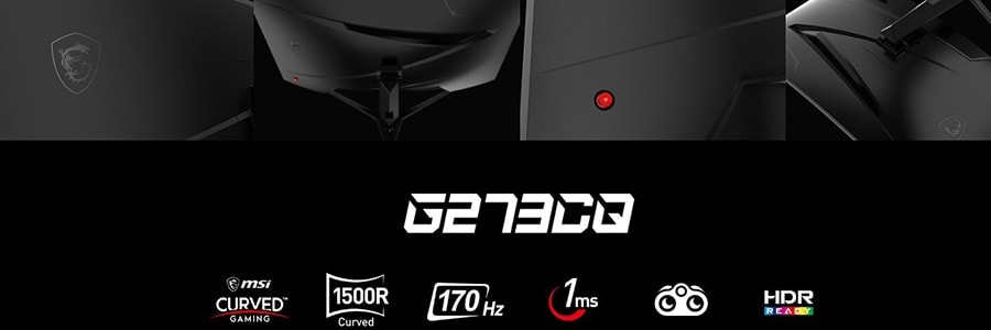 MSI G273CQ 27 inç 170Hz 1Ms Freesync Premium WQHD Curved Gaming Monitör