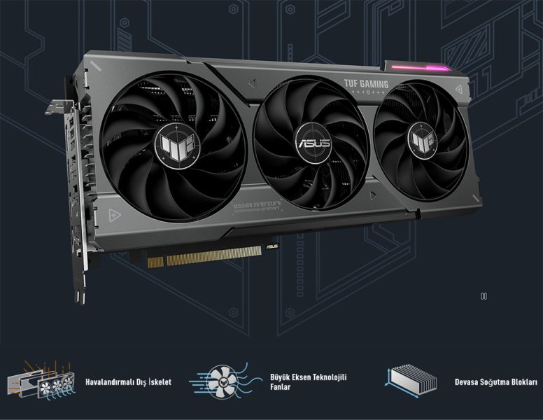 ASUS TUF Gaming GeForce RTX™ 4070 SUPER 12GB GDDR6X OC Edition ASUS TUF Gaming GeForce RTX 4070 SUPER OC 12GB Ekran Kartı a4