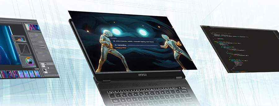 MSI PRESTIGE 14 AI STUDIO C1VEG-024TR Laptop a8