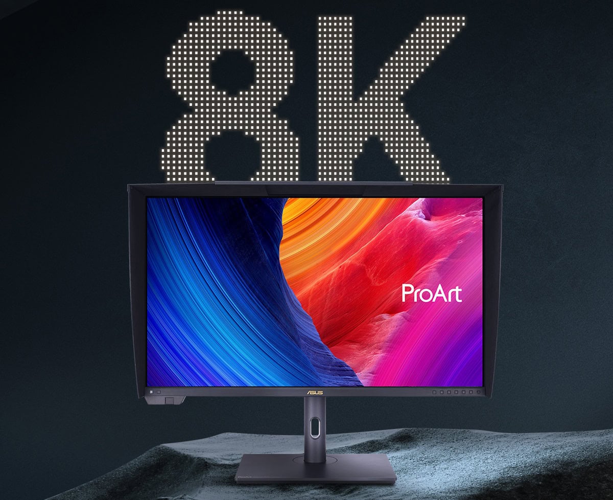 Asus Proart Display Pa32kcx Monitorunu Tanitti 32 8k 4096 Bolgeli Mini Led Displayport 2 1