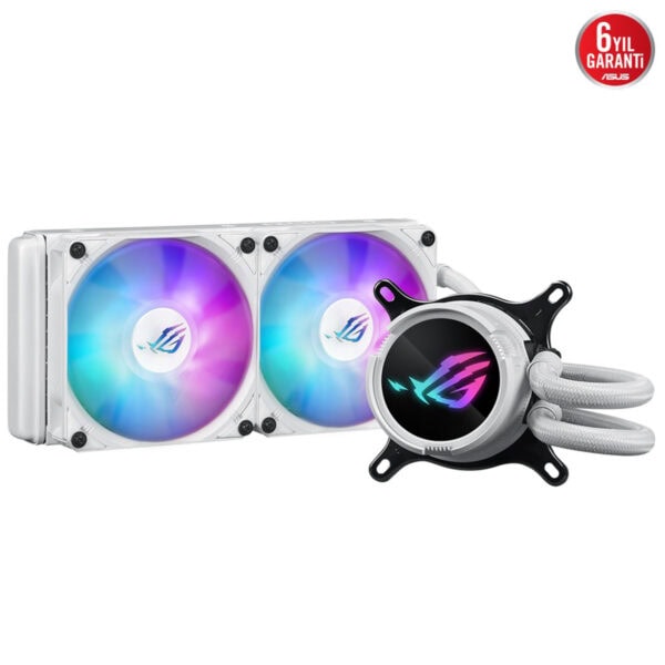 Asus Rog Strix Lc Iii 240 Argb White 240mm Aura Sync Rgb Intel Amd Uyumlu Beyaz İşlemci Sıvı Soğutucu 3