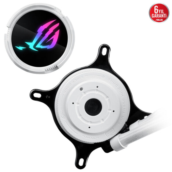 Asus Rog Strix Lc Iii 240 Argb White 240mm Aura Sync Rgb Intel Amd Uyumlu Beyaz İşlemci Sıvı Soğutucu 6