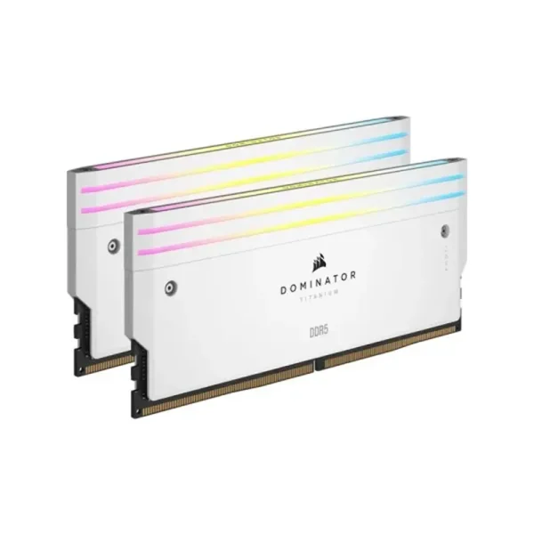 Corsair Dominator Titanium Rgb 48gb 2x24gb 7200mhz Cl36 Intel Xmp 3 0 Ddr5 Beyaz Ram Cmp48gx5m2x7200c36w Yh2