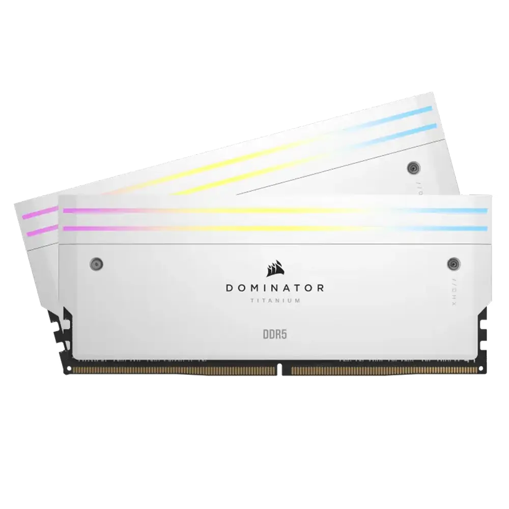 Corsair Dominator Titanium Rgb 48gb 2x24gb 7200mhz Cl36 Intel Xmp 3 0 Ddr5 Beyaz Ram Cmp48gx5m2x7200c36w