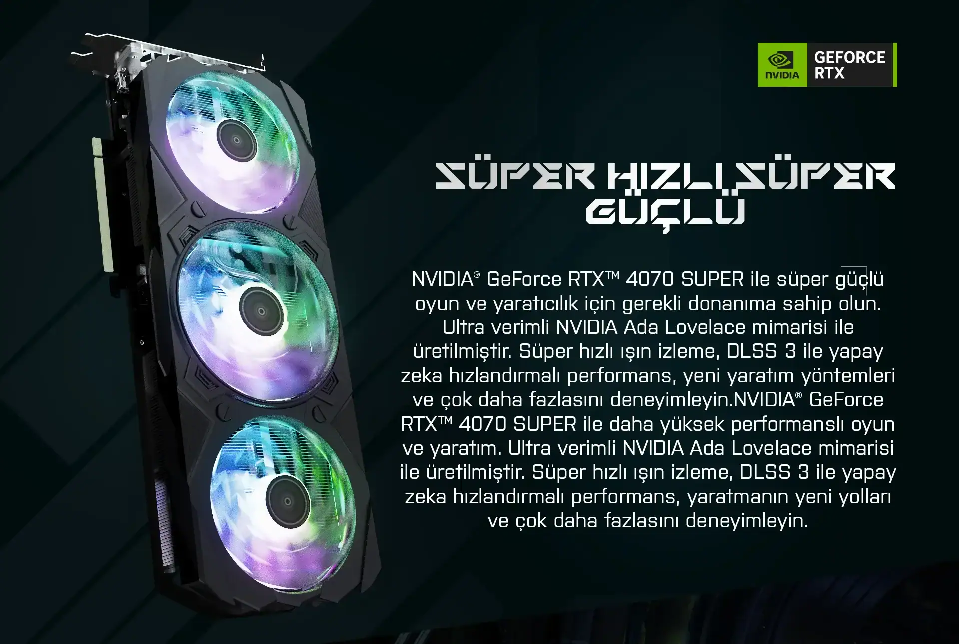 Galax Geforce Rtx 4070 Super Ex Gamer 1 Click Oc 12gb Gddr6x 192 Bit Dlss 3 Ekran Karti 47som7md7jbk 2 Yil Birebir Degisim Garantili Yh2