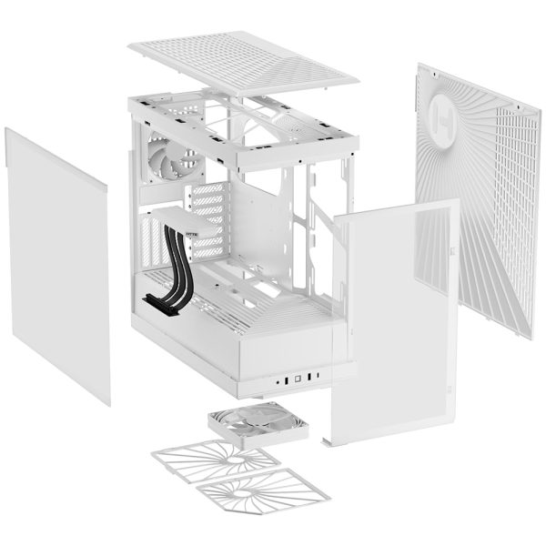 Hyte Y40 Beyaz Temperli Cam Usb 3 2 Atx Mid Tower Gaming Kasa Cs Hyte Y40 Ww 5