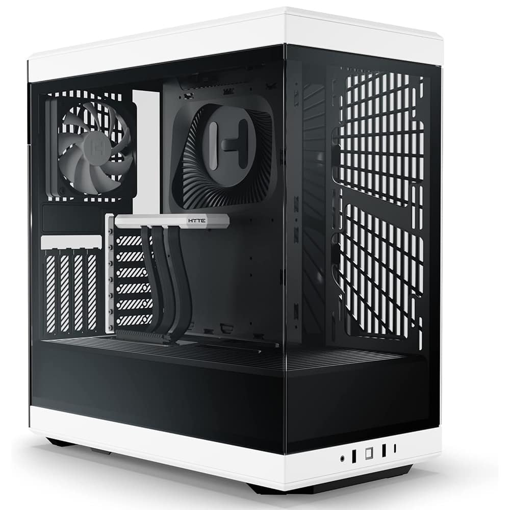 Hyte Y40 Siyah Beyaz Temperli Cam Usb 3 2 Atx Mid Tower Gaming Kasa Cs Hyte Y40 Bw
