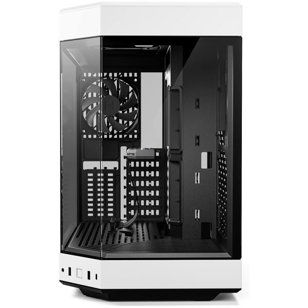 Hyte Y60 Siyah Beyaz Temperli Cam Usb 3 2 E Atx Premium Mid Tower Gaming Kasa Cs Hyte Y60 Bw 1