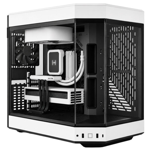 Hyte Y60 Siyah Beyaz Temperli Cam Usb 3 2 E Atx Premium Mid Tower Gaming Kasa Cs Hyte Y60 Bw 2 Yil Birebir Degisim Garantili T2