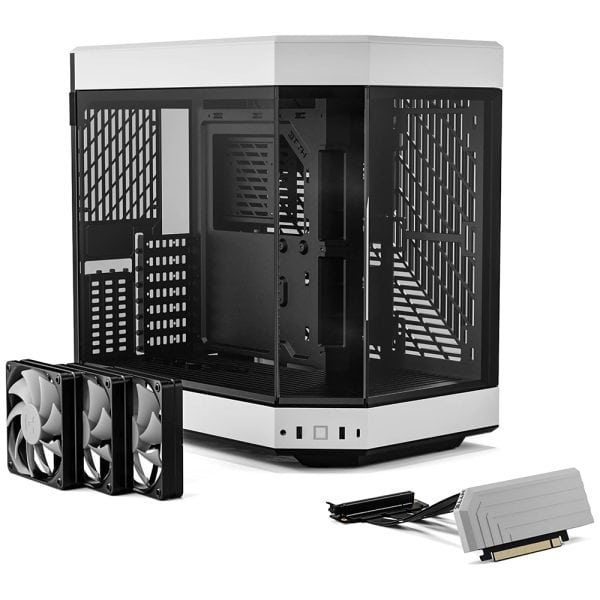 Hyte Y60 Siyah Beyaz Temperli Cam Usb 3 2 E Atx Premium Mid Tower Gaming Kasa Cs Hyte Y60 Bw 5