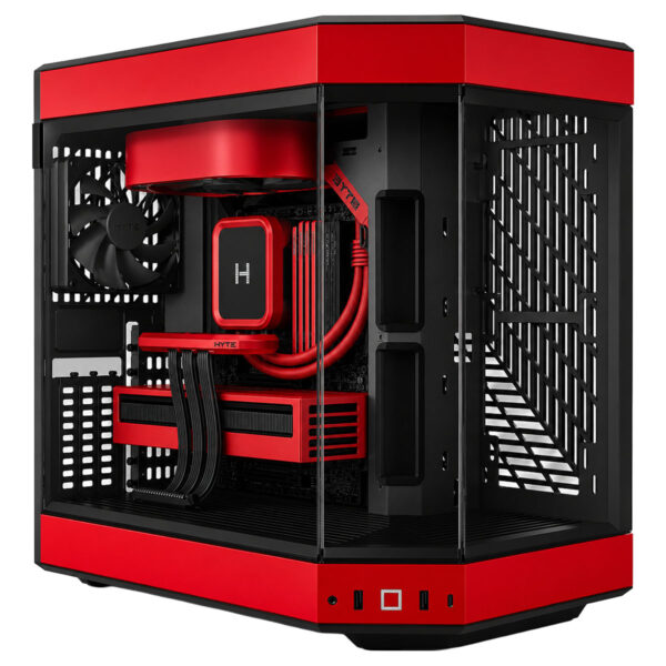 Hyte Y60 Siyah Kirmizi Temperli Cam Usb 3 2 E Atx Premium Mid Tower Gaming Kasa Cs Hyte Y60 Br 2 Yil Birebir Degisim Garantili T2