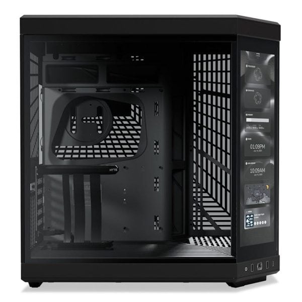 Hyte Y70 Touch Siyah Temperli Cam Usb 3 2 E Atx Dual Chamber Mid Tower Dokunmatik Ekranli Gaming Kasa Cs Hyte Y70 B L 2
