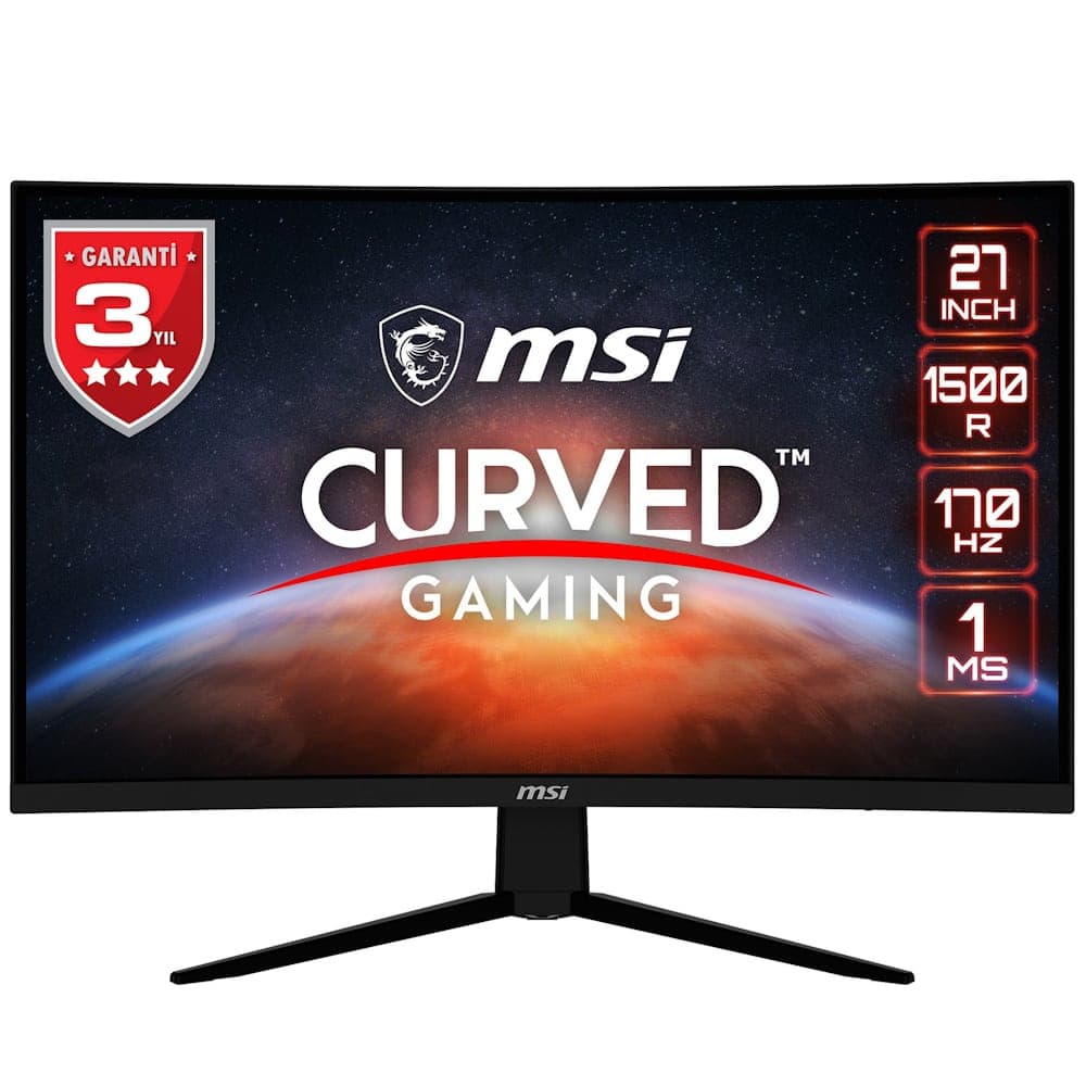 Msi G273cq 27 Inc 170 Hz 1ms Wqhd Freesync Premium Kavisli Gaming Monitor