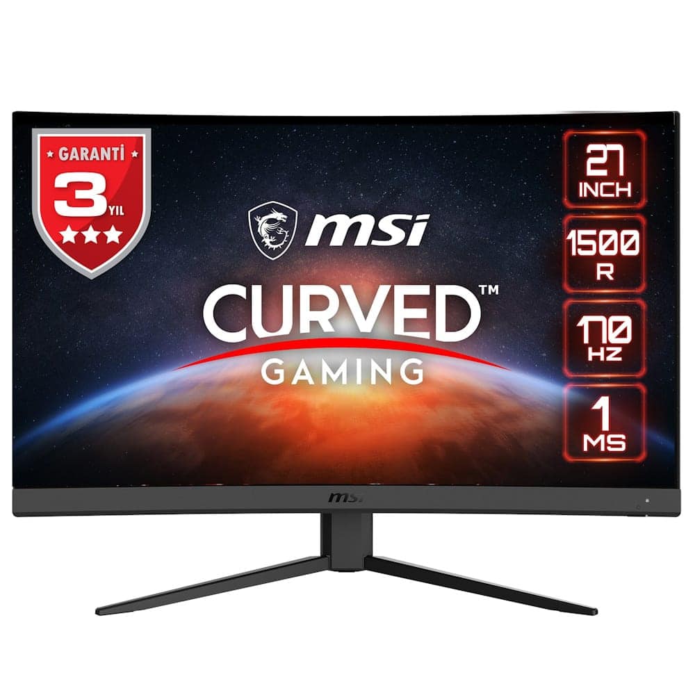 Msi G27c4 E2 27 Inc 170 Hz 1ms Full Hd Freesync Premium Curved Gaming Monitor