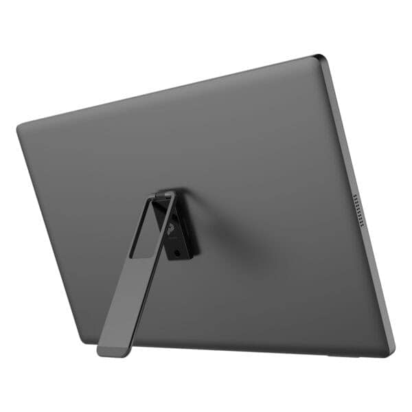 Yüksek çözünürlüklü bilgisayar monitörü ve ayak standı, modern tasarım ve ergonomik kullanım özellikleri ile oyun ve ofis çalışmaları için ideal.