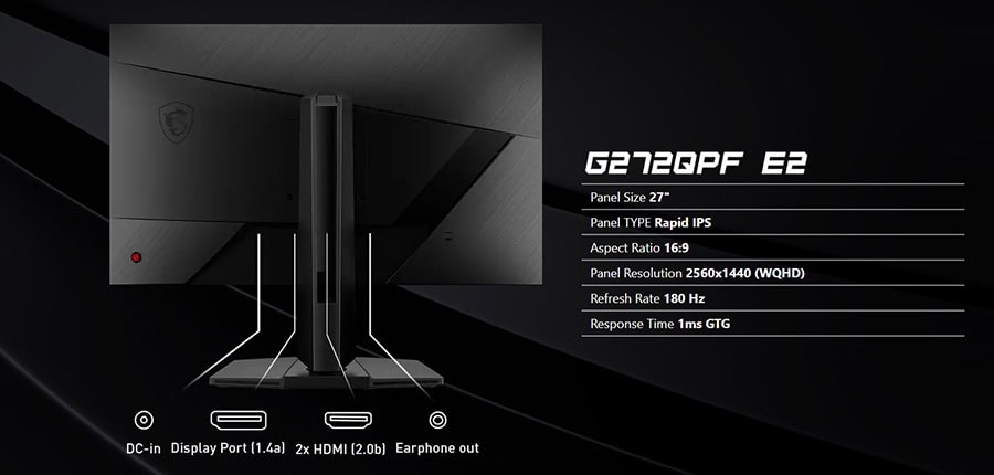 MSI G272QPF E2 Monitör h12