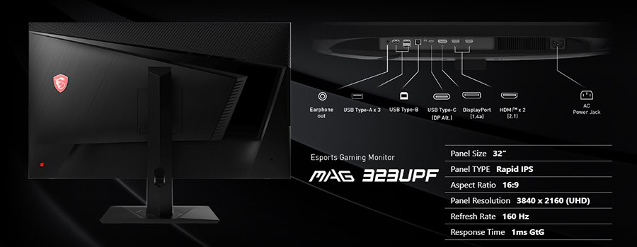 MSI MAG 322UPF Monitör h19