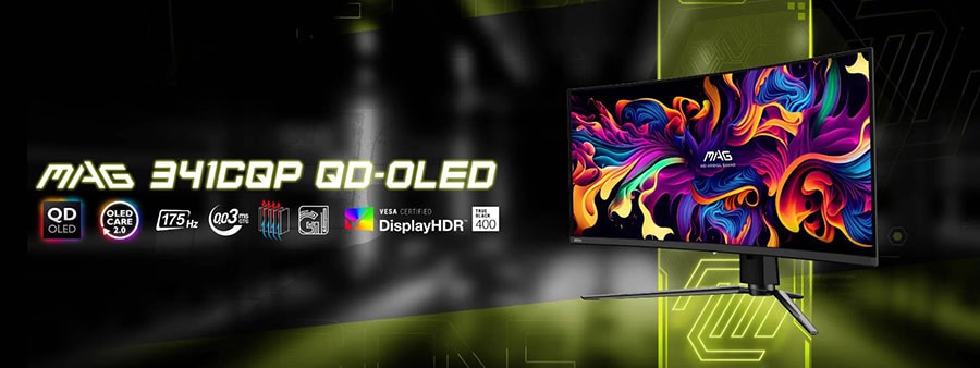 MSI MAG 341CQP QD-OLED Gaming Monitör H2