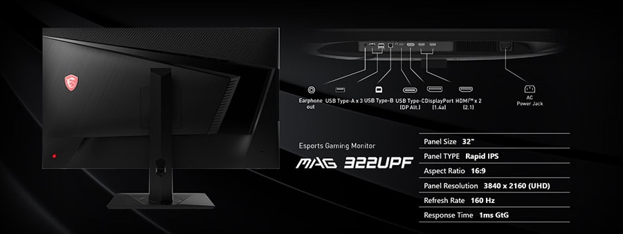 MSI MAG 322UPF Monitör h23