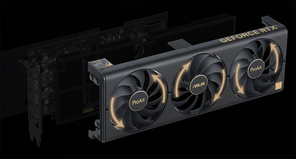 ASUS ProArt GeForce RTX 4070 Ti SUPER 16GB Ekran Kartı a7