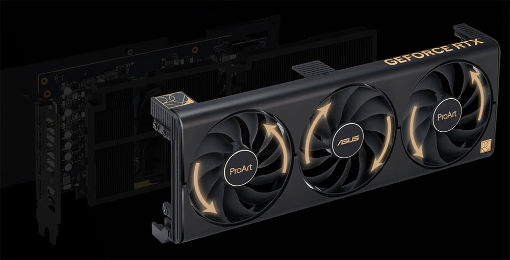 ProArt GeForce RTX™ 4080 SUPER 16GB GDDR6X ASUS ProArt GeForce RTX 4080 SUPER 16GB Ekran Kartı a7