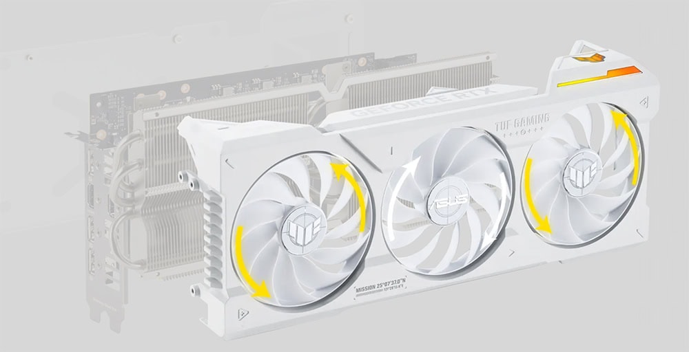 ASUS TUF Gaming GeForce RTX™ 4070 Ti SUPER 16GB GDDR6X White OC Edition ASUS TUF Gaming GeForce RTX 4070 Ti SUPER OC 16GB Beyaz Ekran Kartı a7